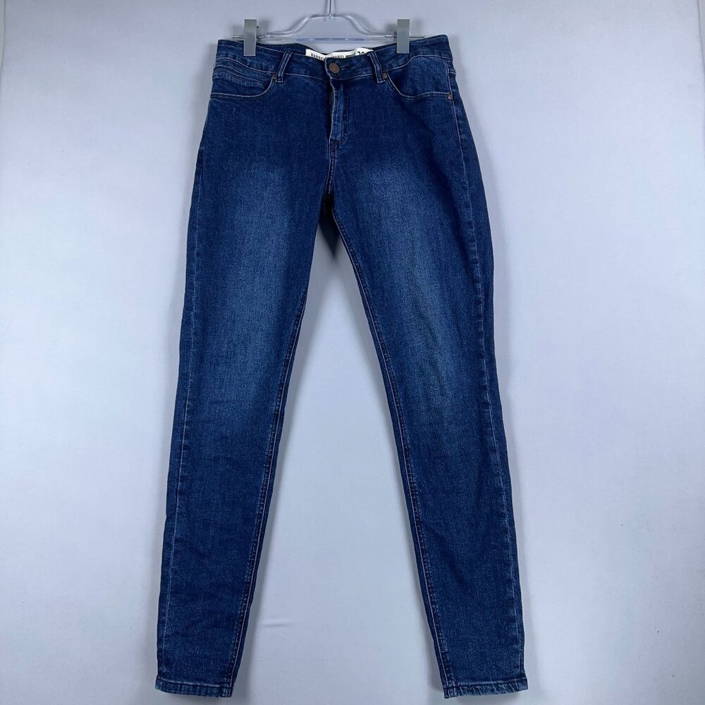 Barbell Apparel Jeans Womens Size 29 Skinny Leg Stretch Mid Rise Medium Wash
